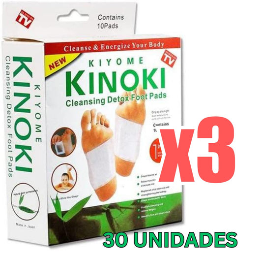 PARCHES KINOKI (PACK X3 UND) | Desintoxica tu cuerpo y siéntete mejor